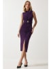 Happiness Istanbul Kleid in Aubergine