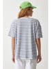 Happiness Istanbul Shirt in Weiß/ Grau