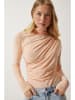Happiness Istanbul Bluzka w kolorze beżowym