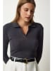 Happiness Istanbul Bluse in Schwarz