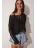 Happiness Istanbul Pullover in Schwarz