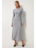 Happiness Istanbul Kleid in Grau