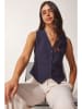 Happiness Istanbul Gilet donkerblauw
