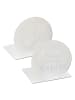 moses. Podpórki (2 szt.) w kolorze białym do książek - Ø 12,5 cm