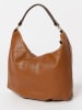 Anna Morellini Leder-Henkeltasche in Hellbraun