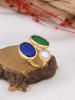 L'Atelier de Gaia Vergold. Ring mit Edelstein und Perle