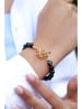 L'Atelier de Gaia Vergulde armband met edelstenen