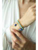 L'Atelier de Gaia Vergold. Armkette mit Edelsteinen