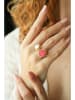 L'Atelier de Gaia Vergold. Ring mit Edelstein und Perle