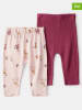 carter's Legginsy (2 pary) w kolorze jasnoróżowo-bordowym