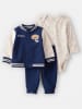 carter's 3tlg. Outfit in Dunkelblau/ Creme