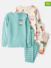 carter's 2er-Set: Pyjamas in Türkis/ Beige/ Bunt
