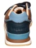 bisgaard Leder-Sneakers  in Dunkelblau/ Hellblau