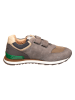 bisgaard Leder-Sneakers  in Grau/ Grün