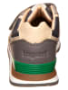 bisgaard Leder-Sneakers  in Grau/ Grün