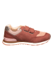 bisgaard Leder-Sneakers  in Gold/ Rot