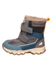bisgaard Leder-Winterboots "Torben" in Blau/ Grau