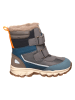 bisgaard Leder-Winterboots "Torben" in Blau/ Grau