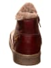 El Naturalista Leder-Winterboots in Dunkelrot