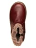 El Naturalista Leder-Winterboots in Dunkelrot