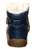 El Naturalista Leren barefootwinterboots donkerblauw