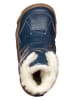 El Naturalista Leren barefootwinterboots donkerblauw