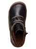 El Naturalista Leren barefootwinterboots donkerblauw