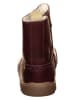 El Naturalista Leren winterboots donkerrood