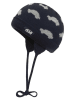 Döll Strikmuts donkerblauw/grijs