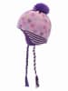 Döll Gebreide muts paars/lichtroze