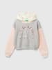 Benetton Hoodie in Grau/ Rosa/ Creme