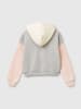 Benetton Hoodie in Grau/ Rosa/ Creme