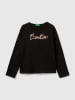 Benetton Longsleeve in Schwarz