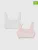 Benetton 2-delige set: bustiers wit/lichtroze