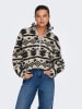 ONLY Bluza polarowa w kolorze kremowo-czarnym