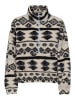 ONLY Bluza polarowa w kolorze kremowo-czarnym