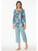 Schiesser Pyjama turquoise