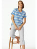 Schiesser Pyjama in Hellblau/ Grau