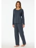 Schiesser Pyjama antraciet