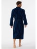 Schiesser Bademantel in Dunkelblau