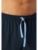 Schiesser Pyjama crème/donkerblauw