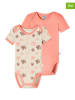 Schiesser 2-delige set: rompers oranje/beige