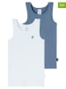 Schiesser 2er-Set: Tops in Blau/ Weiß
