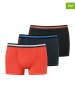 Schiesser 3er-Set: Boxershorts in Dunkelblau/ Schwarz/ Rot