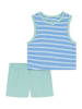 Schiesser Pyjama turquoise/lichtblauw