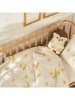 BELLA MAISON 3-delige beddengoedset "Hello" wit/geel