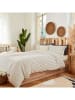 BELLA MAISON 4-delige beddengoedset "Sevilla" crème/antraciet