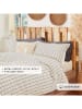 BELLA MAISON 4-delige beddengoedset "Sevilla" crème/antraciet