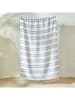 BELLA MAISON Strandtuch "Stripe" in Weiß/ Grau - (L)160 x (B)90 cm