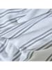 BELLA MAISON Strandtuch "Stripe" in Weiß/ Grau - (L)160 x (B)90 cm